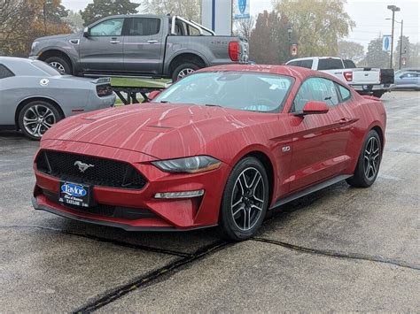 2021 Ford Mustang Gt 37748 Miles 2d Coupe Rapid Red Metallic Tinted Clearcoat Used Ford