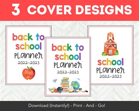 2022-2023 Editable Printable Calendar Back to School Planner - Etsy