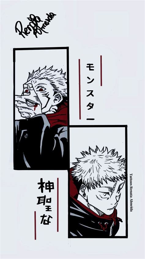 Tatuagem Jujutsu Kaisen Tatuagem Itadori Yuji E Ryomen Sukuna Tatto