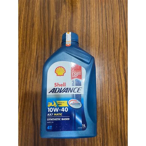 Jual Oli Mesin Shell Advance AX7 Scooter Matic 10W 40 Isi 1 Liter