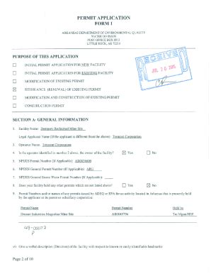 Fillable Online Permit Application Form Fax Email Print Pdffiller