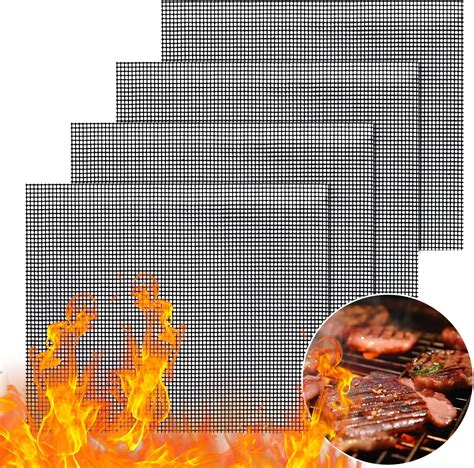 Wholefire Pi Ces Grille Barbecue R Utilisables Tapis De Cuisson Anti