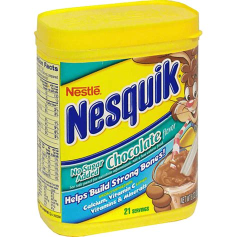 Nesquik Sugar Free 8oz Mezclas De Bebida De Chocolate Selectos