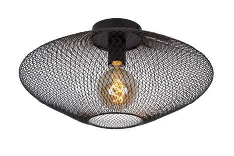 Lucide Mesh Lampa Sufitowa 1 Punktowa Czarna 21123 45 30 Multilampy Pl