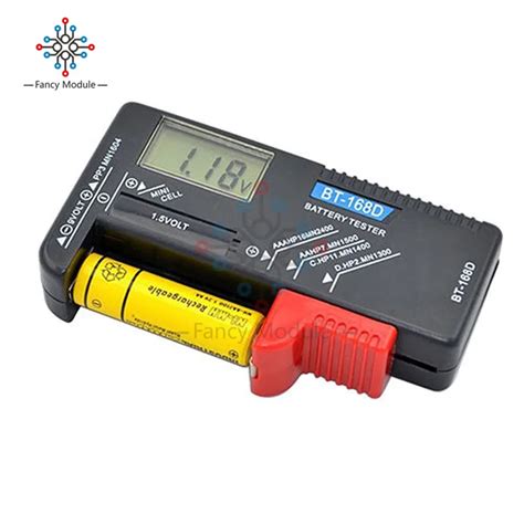 Bt Led Universal Digital Lcd Battery Checker Volt Tester Cell Aa