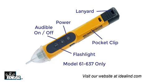 Non Contact Voltage Testers 61 637 And 61 627 Ideal Electrical Youtube