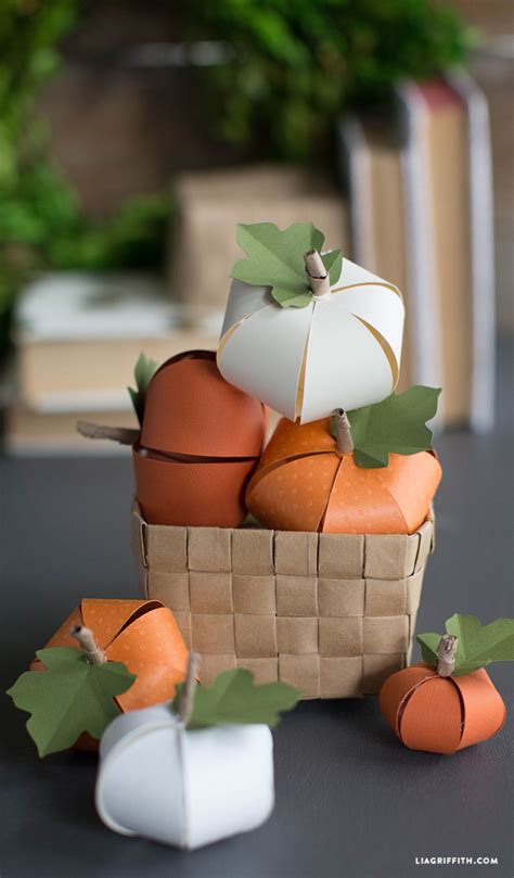 DIY Paper Pumpkin - Lia Griffith