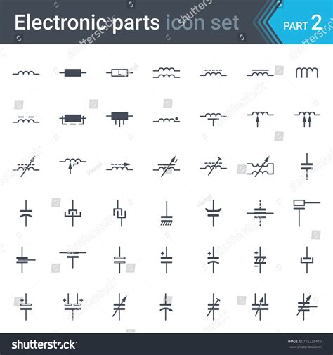 Complete Vector Set Electric Electronic Circuit เวกเตอร์สต็อก ปลอดค่าลิขสิทธิ์ 716225410