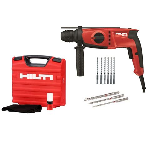 Hilti Te 2 120v Sds Plus Hammer Drill Kit 3497788 The Home Depot