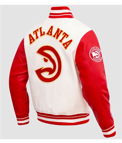 Retro Classic Rib Atlanta Hawks Varsity Jacket