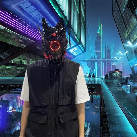 Cyberpunk 2077 Cyberpunk Mask Cosplay Mask Helmet Tech - Etsy