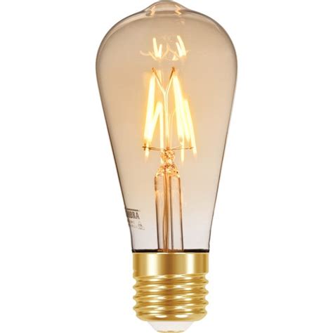 Lâmpada Led Filamento Vintage St64 4w Âmbar Taschibra Madeiramadeira