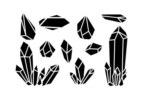 Free Crystals Shape Line Vector 158545 Vector Art at Vecteezy