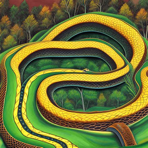 The Great Serpent Mound Painting · Creative Fabrica