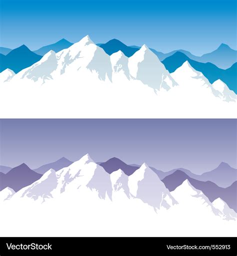 Mountain range Royalty Free Vector Image - VectorStock