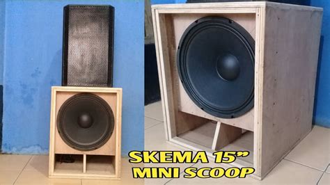 Membuat Box Speaker Mini Scoop 15 Inch Cara Mudah Dan Manual YouTube