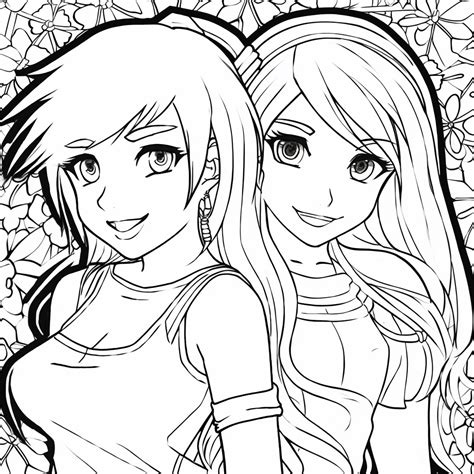 Dibujo 10 De BFF Best Friends Forever Para Colorear