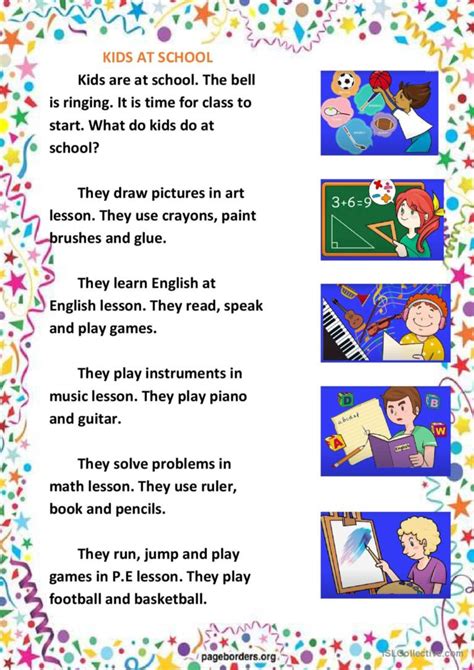 School Subjects Reading And Matching English Esl Worksheets Pdf And Doc