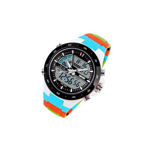 Skmei Unisex Led Sports Watch Silicone Band Blue