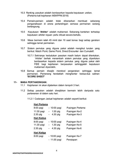 Peraturan Catur Mskppm 2018edited PDF