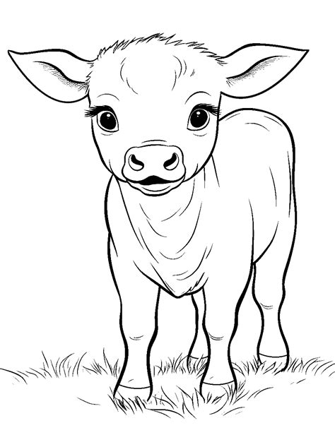 35 Cow Coloring Pages Cute Free Sheets