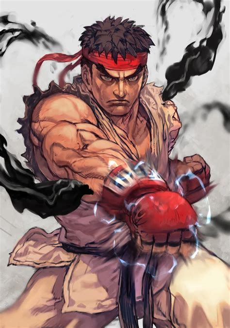 Ryu Art By Hungry Clicker Click Burgundy Streetfighter Street