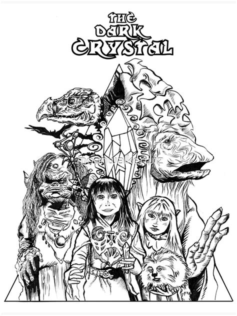 The Dark Crystal Gelflings Skeksis And Mystics Poster For Sale By