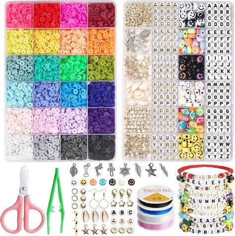 Liangding Pi Ce Perles Pour Bracelet Perles Plates Pour Bracelet