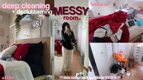 Deep Clean My Messy Room With Me 🧹 Organizing Decluttering And Resetting