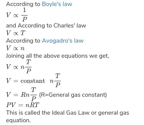 Derive The Ideal Gas Equation Brainly In