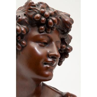 Art Nouveau Bust Of A Bacchante Jef Lambeaux Lot The Fall