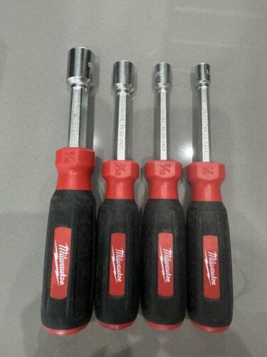 Milwaukee 48 22 2427 SAE HollowCore Magnetic Nut Driver Set 1 4 5 16 7