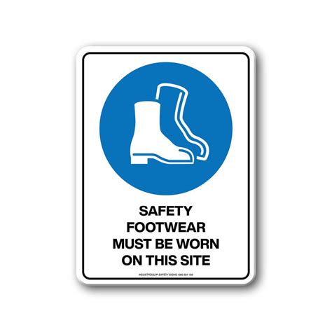 Mandatory Sign Safety Footwear Must Be Worn On This Site Industroquip