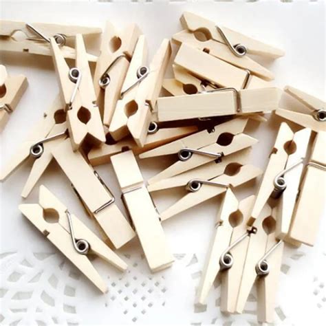 Aliexpress Buy Pcs Natural Wooden Clips For Photo Universal