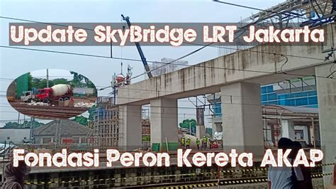 Pembangunan Fondasi Peron Layang Kereta Akap Stasiun Manggarai Update