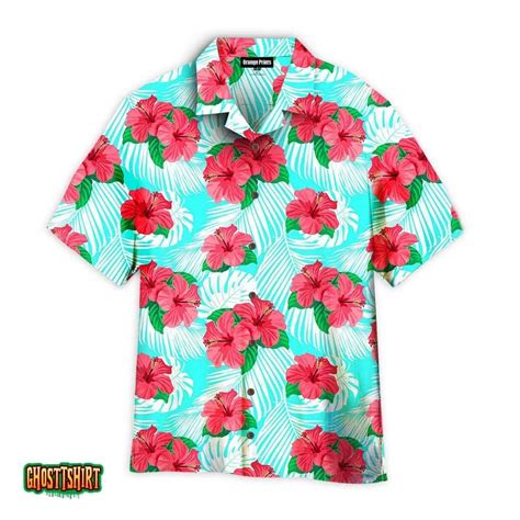 Hibicus Floral Pattern Aloha Hawaiian Shirt