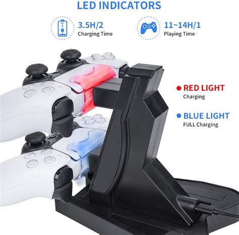 PS5 Controller Charging Station for PS5 DualSense Controller PS5 ...