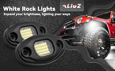 Amazon White Rock Lights Aligz Pod Rock Lights For Trucks Jeep