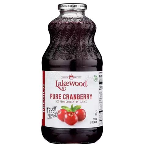 Lakewood Organic Pure Cranberry Juice 32oz 946ml Buy 2 Bottles Free 1 Honey Rata 125g Shopee