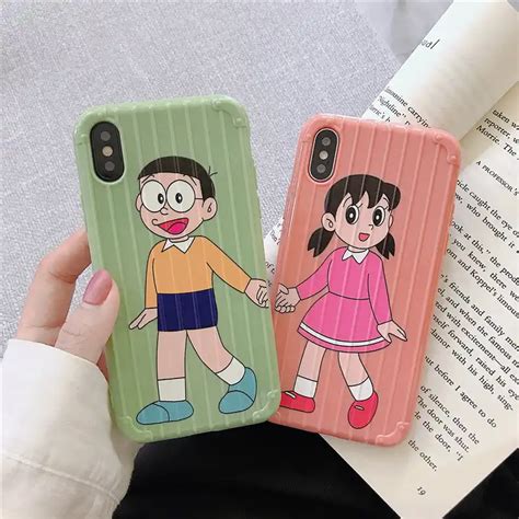 Cute Doraemon Nobita Nobi Shizuka Trunk Phone Case For Iphone 11 Pro