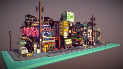 Japan Voxel 3d Model By Obiart Obiart 8c5bc83 Sketchfab