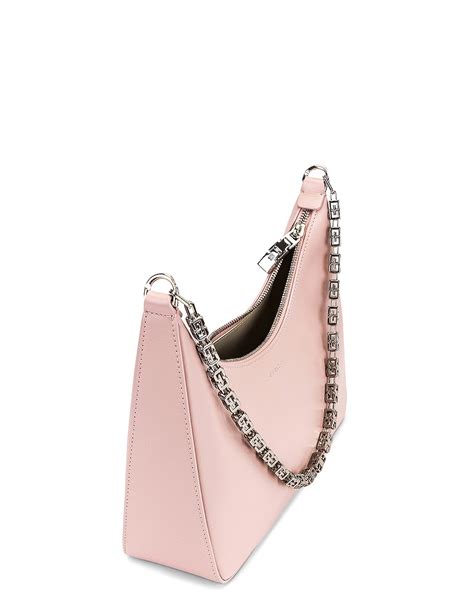 Givenchy Small Moon Cut Out Hobo Bag In Blush Pink FWRD