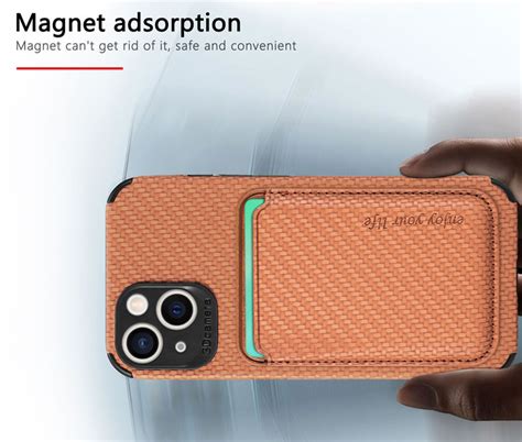 Iphone 13 Woven Textured Leather Case With Magsafe And Rfid Blocking