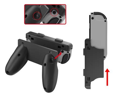 2x Handgrip Uchwyty Joy Cony Nintendo Switch Oled Ns226 2x Czarny