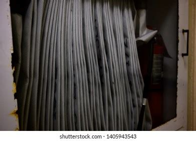 Folded Fire Hose Storage Cabinet Stock Photo 1405943543 | Shutterstock