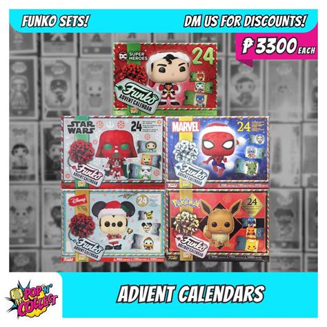 Funko Advent Calendar (On-hand - DC, Star Wars, Marvel, Disney, Pokemon ...