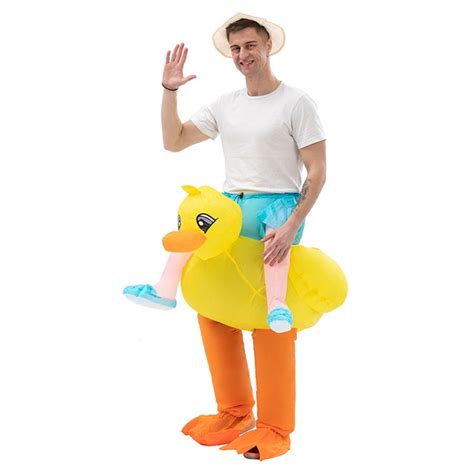 Adult Inflatable Ride On Duck Costume Adorable And Hilarious For