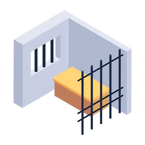 Trendy isometric icon of jail cell 46862934 Vector Art at Vecteezy