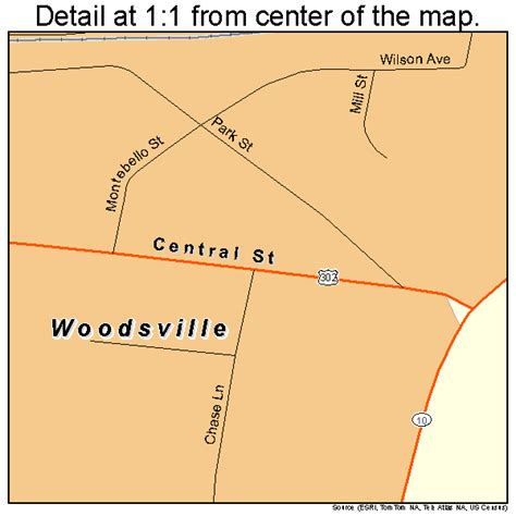 Woodsville New Hampshire Street Map 3387140