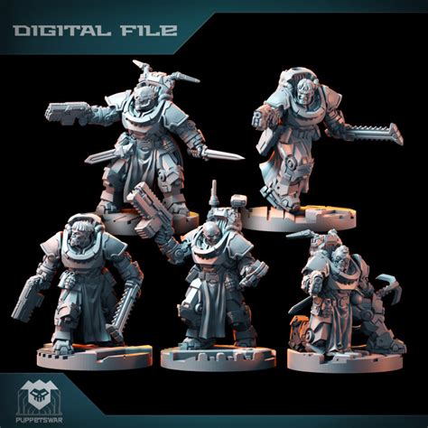 D Printable Knight Prime Recon Strikers By Puppetswar Miniatures